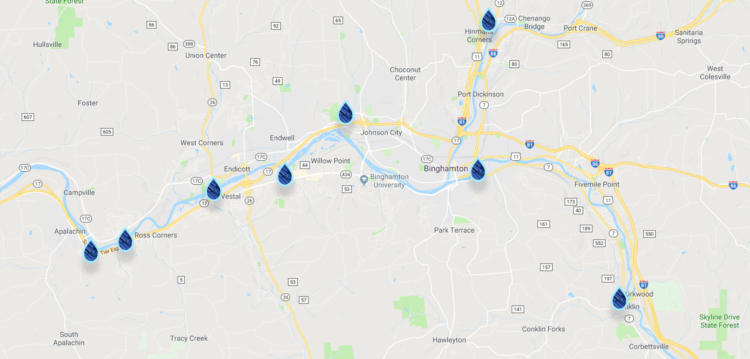 Ck's Car Wash Map of all locations